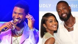 Usher Stops Himself Serenading Gabrielle Union After Spotting Dwyane Wade: 'I Ain't Crazy!'