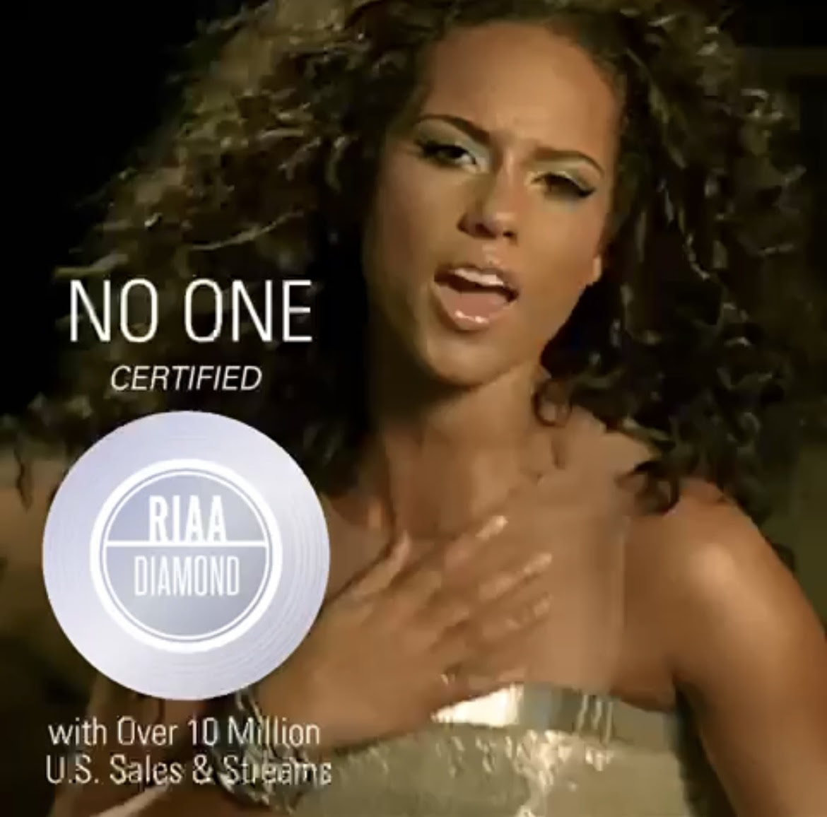 Alicia Keys' "No One" Earns Diamond Certification