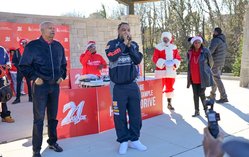 21 Savage Hosts Sixth Annual Holiday Toy Drive, Receives Community Honors