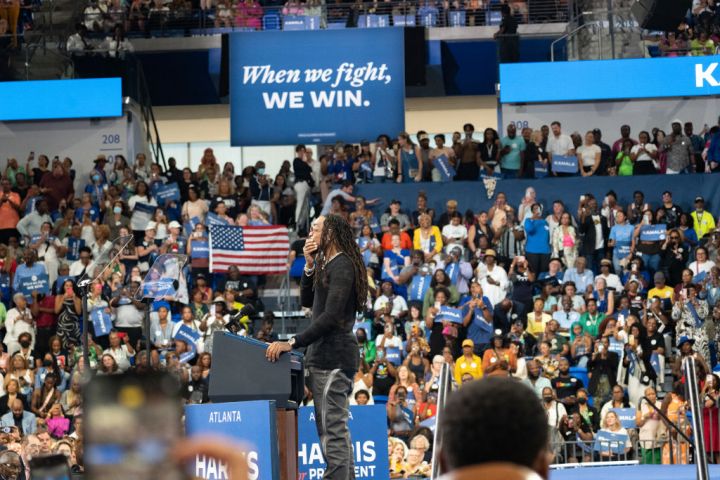 Kamala Harris Holds Campaign Rally In Atlanta