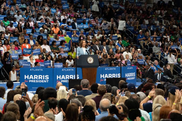 Kamala Harris Holds Campaign Rally In Atlanta