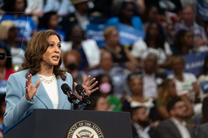 Kamala Harris Holds Campaign Rally In Atlanta