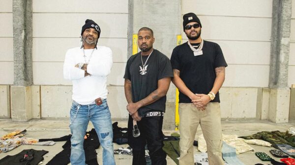 Ye Wears Dipset Chain in New Picture with Jim Jones