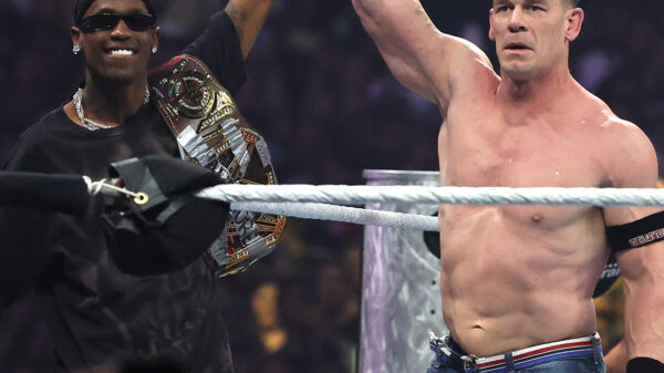 Travis Scott Interferes in WrestleMania Main Event, Helps John Cena Become Champion